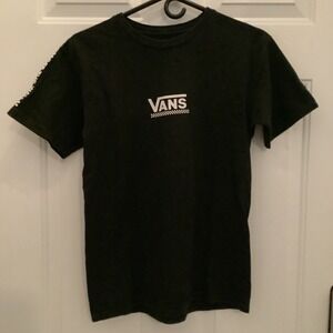 Vans Classic Fit Boys Small Black & White Short Sleeve T-Shirt